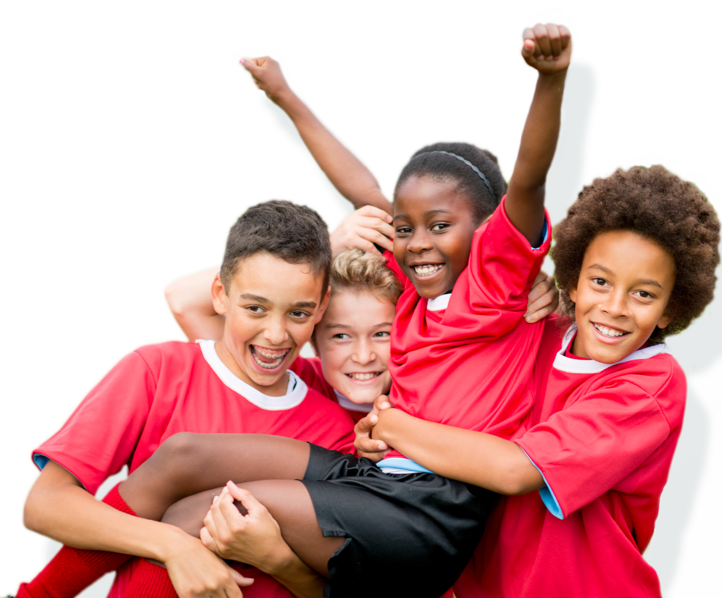 kids cheering up